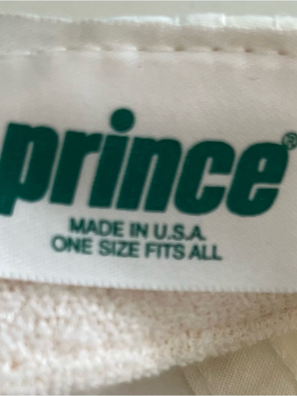 Prince White Baseball Cap with Black 'P' Logo - Picture 6 of 7